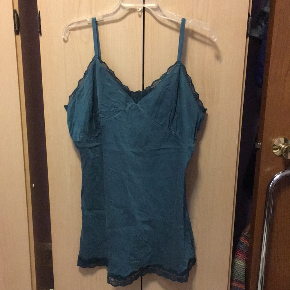 Silk Emerald Green Tunic Tank